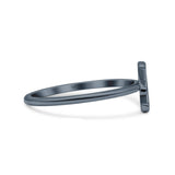 Initial Y Alphabet Letter Name Monogram Fashion Band Thumb Ring (8.5mm)