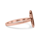 Custom Stethoscope ID Medical Design Jewelry Oxidized Statement Ring Band Solid 925 Sterling Silver Thumb Ring (12mm)