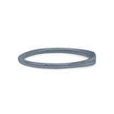 Tiny Pretty Small Sun Engraved Delightful Oxidized Statement Band Solid 925 Sterling Silver Thumb Ring (2mm)