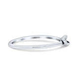 Antiqued Pea Pod Three Peas Stackable Nature Inspired Trending Oxidized Statement Band Solid 925 Sterling Silver Thumb Ring (4.1mm)