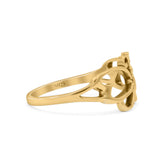 Cutout Butterfly ring Yellow tone