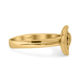 Celestial Sun & Moon Fashionable Universe Cute Oxidized Band Thumb Ring (10.1mm)