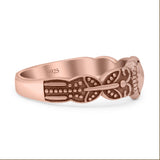 Iconic Butterfly Artisan Design Trending Pear Shape Oxidized Ring Band Thumb Ring (6.7mm)