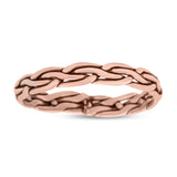 Infinity Princess Twisted Rope Braided New Stylish Oxidized Band Thumb Ring (3.2mm)