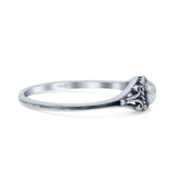 Sphere Bali Style Cultured Modish Art Oxidized Ring Band Thumb Ring (5.4mm)