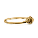 Sphere Bali Style Cultured Modish Art Oxidized Ring Band Thumb Ring (5.4mm)