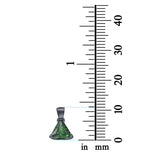 Triangle Cut Charm Pendant Simulated Cubic Zirconia 925 Sterling Silver (11mm)