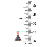 Triangle Cut Charm Pendant Simulated Cubic Zirconia 925 Sterling Silver (11mm)