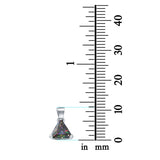 Triangle Cut Charm Pendant Simulated Cubic Zirconia 925 Sterling Silver (11mm)