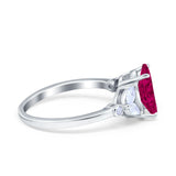 Vintage Style Wedding Ring Marquise Simulated Cubic Zirconia 925 Sterling Silver