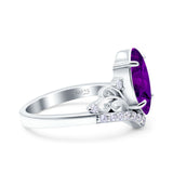 Marquise Art Deco Engagement Ring 925 Sterling Silver