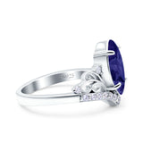 Marquise Art Deco Engagement Ring 925 Sterling Silver