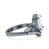 Marquise Art Deco Engagement Ring 925 Sterling Silver