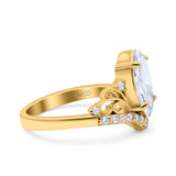 Marquise Art Deco Engagement Ring 925 Sterling Silver