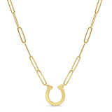 Diamond Horseshoe Necklace