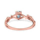 14K Gold 0.75ct Pear Art Deco G SI Diamond Engagement Ring Size 6.5
