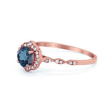 14K Gold 0.99ct Round Petite Dainty 6mm G SI Diamond Engagement Wedding Ring