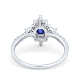 14K Gold 1.54ct Vintage Oval 8mmx6mm G SI Diamond Engagement Wedding Ring