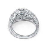 14K Gold 0.15ct Round Antique Style 5mm G SI Diamond Engagement Wedding Ring