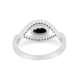 Infinity Shank Wedding Ring Simulated Cubic Zirconia 925 Sterling Silver