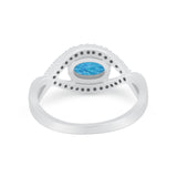 Infinity Shank Wedding Ring Simulated Cubic Zirconia 925 Sterling Silver