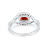 Infinity Shank Wedding Ring Simulated Cubic Zirconia 925 Sterling Silver