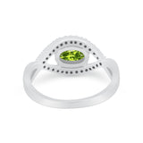 Infinity Shank Wedding Ring Simulated Cubic Zirconia 925 Sterling Silver