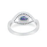 Infinity Shank Wedding Ring Simulated Cubic Zirconia 925 Sterling Silver