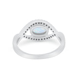 Infinity Shank Wedding Ring Simulated Cubic Zirconia 925 Sterling Silver