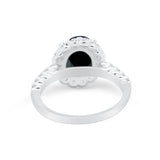 Solitaire Accent Wedding Ring Simulated Cubic Zirconia 925 Sterling Silver