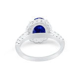 Solitaire Accent Wedding Ring Simulated Cubic Zirconia 925 Sterling Silver