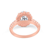 Solitaire Accent Wedding Ring Simulated Cubic Zirconia 925 Sterling Silver