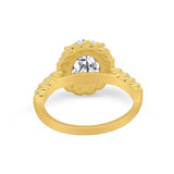 Solitaire Accent Wedding Ring Simulated Cubic Zirconia 925 Sterling Silver
