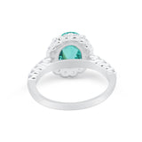 Solitaire Accent Wedding Ring Simulated Cubic Zirconia 925 Sterling Silver
