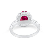 Solitaire Accent Wedding Ring Simulated Cubic Zirconia 925 Sterling Silver