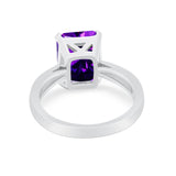 Solitaire Wedding Ring Simulated Cubic Zirconia 925 Sterling Silver