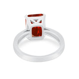 Solitaire Wedding Ring Simulated Cubic Zirconia 925 Sterling Silver