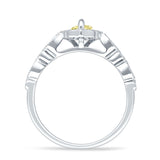 Art Deco Engagement Ring Halo Marquise Cubic Zirconia 925 Sterling Silver