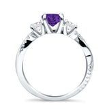 Infinity Round Three Stone Ring Cubic Zirconia 925 Sterling Silver