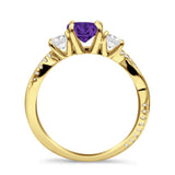 Infinity Round Three Stone Ring Cubic Zirconia 925 Sterling Silver