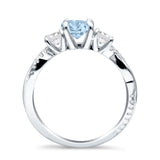 Infinity Round Three Stone Ring Cubic Zirconia 925 Sterling Silver