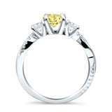 Infinity Round Three Stone Ring Cubic Zirconia 925 Sterling Silver