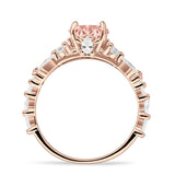 Vintage Style Round Engagement Ring Cubic Zirconia 925 Sterling Silver
