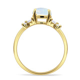 Art Deco Round Butterfly Ring Cubic Zirconia 925 Sterling Silver