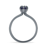 Marquise Solitaire Engagement Ring 6X12 Lab Alexandrite 925 Sterling Silver