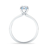 Marquise Solitaire Engagement Ring 6X12 Natural Aquamarine 925 Sterling Silver