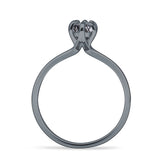 Marquise Solitaire Engagement Ring 5X10 Natural Rutilated Quartz 925 Sterling Silver