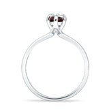 Marquise Solitaire Engagement Ring 5X10 Natural Chocolate Smoky Quartz 925 Sterling Silver