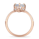 V Midi Chevron Ring