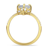 V Midi Chevron Ring
